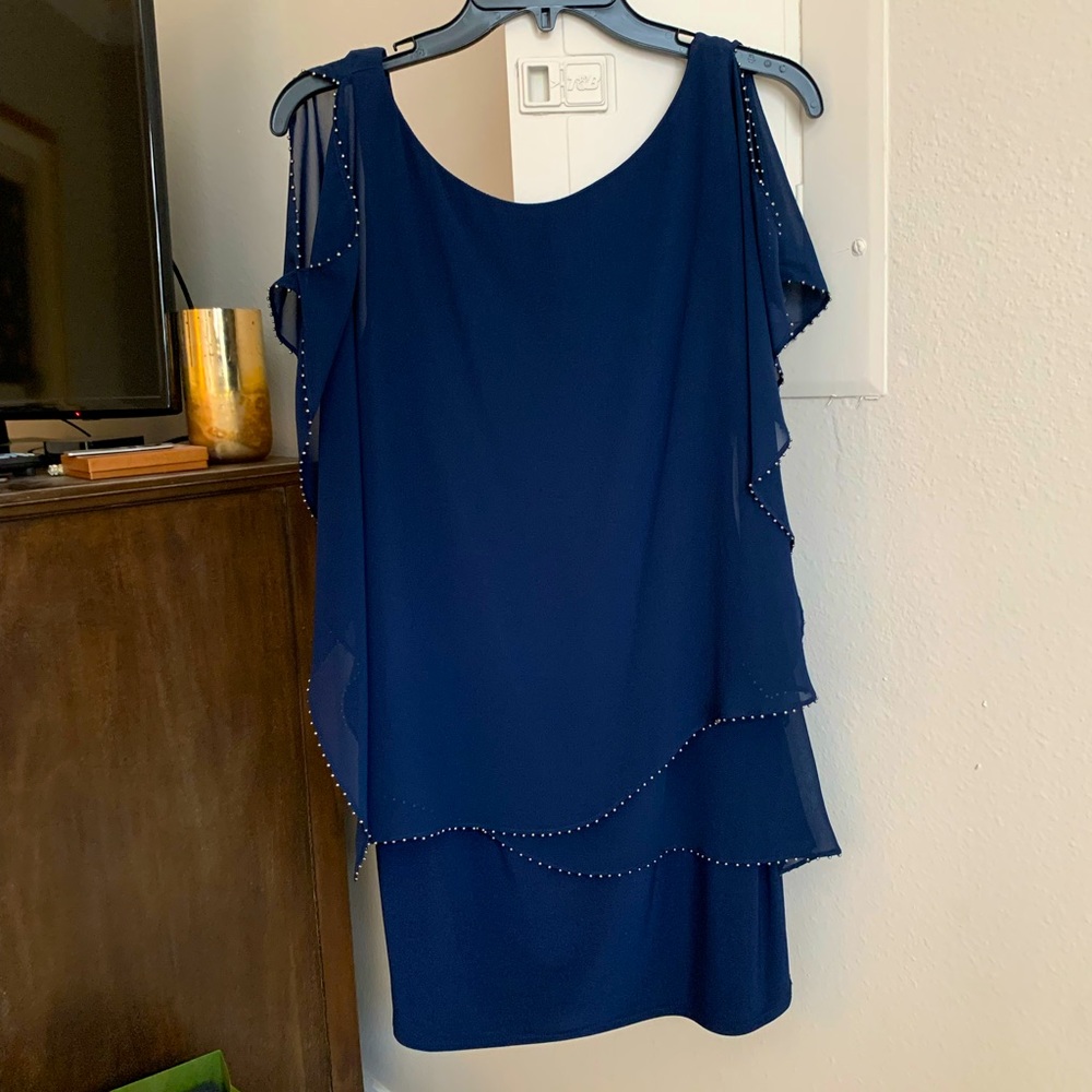 Laundry by Shelli Segal Navy Cocktail Dress